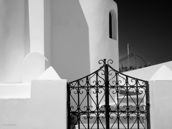 Gate, Santorini Greece