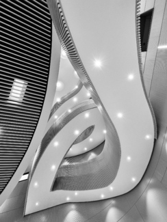 The staircase to the headquarter Lavazza