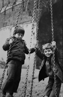 Children with swing