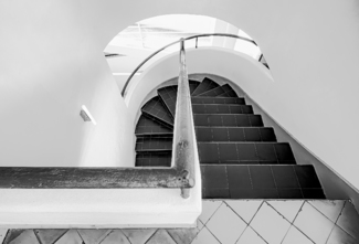 Villa Savoye: Changing Levels - Stair and Railing